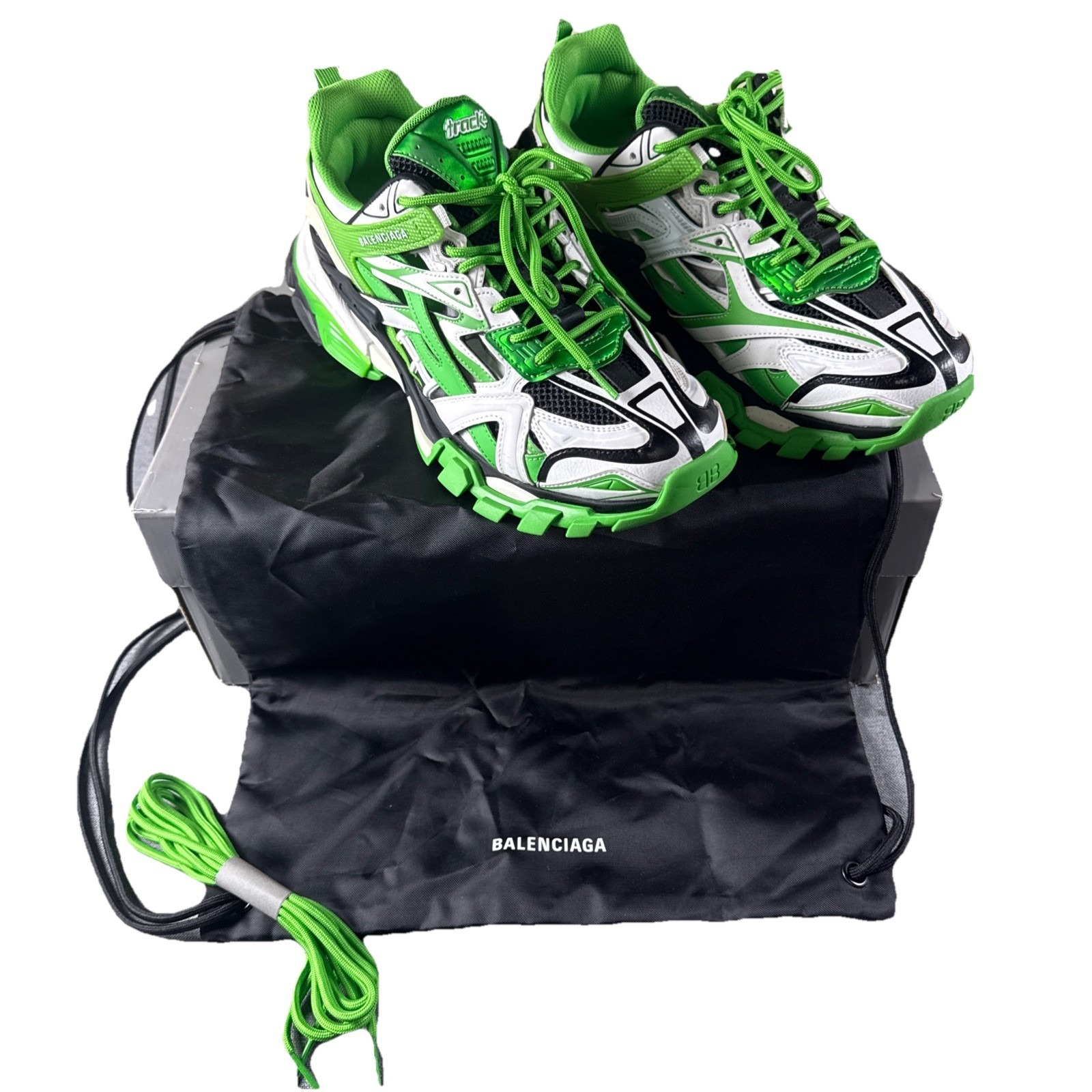 Balenciaga Track.2 Sneaker 'White Green Size Us 10